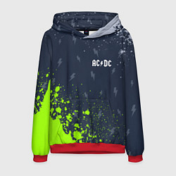 Толстовка-худи мужская AC DС, цвет: 3D-красный