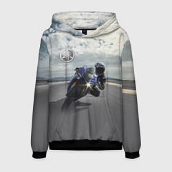 Толстовка-худи мужская Yamaha, цвет: 3D-черный