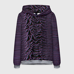 Толстовка-худи мужская Joy Division Glitch, цвет: 3D-меланж