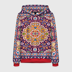 Толстовка-худи мужская Ковер, цвет: 3D-красный