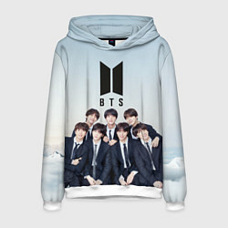 Толстовка-худи мужская BTS, цвет: 3D-белый