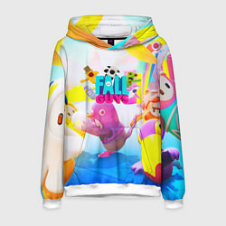 Толстовка-худи мужская FALL GAYS ФОЛЛ ГАЙС, цвет: 3D-белый