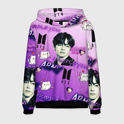 Толстовка-худи мужская I purple you, цвет: 3D-черный
