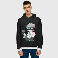 Толстовка-худи мужская Re:Zero, цвет: 3D-белый — фото 2