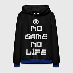 Толстовка-худи мужская NO GAME NO LIFE, цвет: 3D-синий