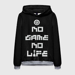 Толстовка-худи мужская NO GAME NO LIFE, цвет: 3D-меланж