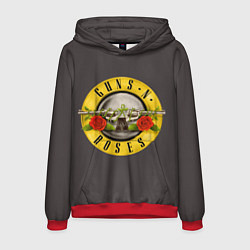 Толстовка-худи мужская Guns n Roses, цвет: 3D-красный