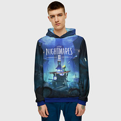 Толстовка-худи мужская Little Nightmares 2, цвет: 3D-синий — фото 2