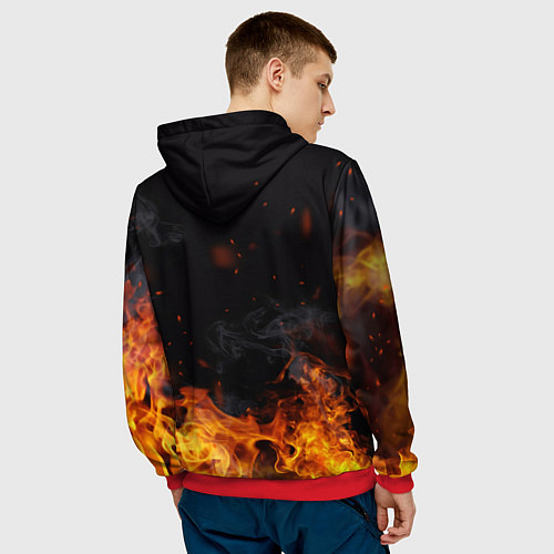 Мужская толстовка LAMBORGHINI / 3D-Красный – фото 4