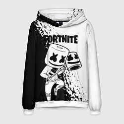 Толстовка-худи мужская FORTNITE MARSHMELLO, цвет: 3D-белый