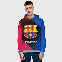 Толстовка-худи мужская BARCELONA БАРСЕЛОНА, цвет: 3D-меланж — фото 2