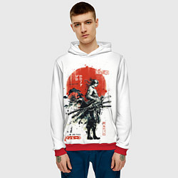 Толстовка-худи мужская ONE PIECE ZOHO SAMURAI, цвет: 3D-красный — фото 2