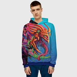 Толстовка-худи мужская HyperBeast, цвет: 3D-синий — фото 2