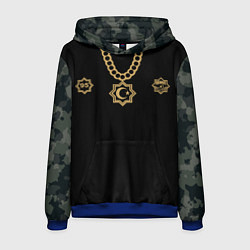 Толстовка-худи мужская Akhmat fight club, цвет: 3D-синий