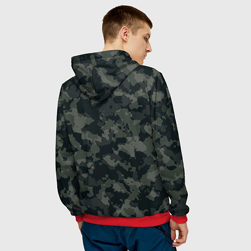 Мужская толстовка Akhmat fight club / 3D-Красный – фото 4