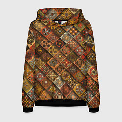 Толстовка-худи мужская СЛАВЯНСКАЯ СИМВОЛИКА, цвет: 3D-черный