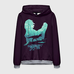 Толстовка-худи мужская T-Rex, цвет: 3D-меланж