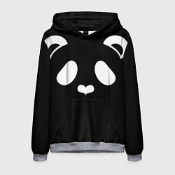 Толстовка-худи мужская Panda white, цвет: 3D-меланж