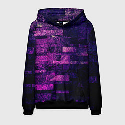 Толстовка-худи мужская Purple-Wall, цвет: 3D-черный