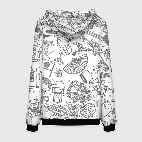 Мужская толстовка Япония Z / 3D-Черный – фото 2