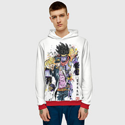 Толстовка-худи мужская JOJO, цвет: 3D-красный — фото 2