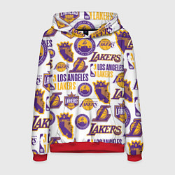 Толстовка-худи мужская LAKERS LOGO, цвет: 3D-красный