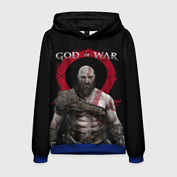 Толстовка-худи мужская God of War, цвет: 3D-синий