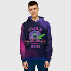 Толстовка-худи мужская JoJo’s Bizarre Adventure Gym, цвет: 3D-синий — фото 2