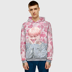 Толстовка-худи мужская BTS, цвет: 3D-меланж — фото 2