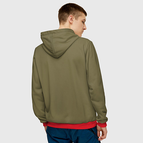 Мужская толстовка 3d no / 3D-Красный – фото 4