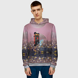 Толстовка-худи мужская AbstractWalking, цвет: 3D-меланж — фото 2