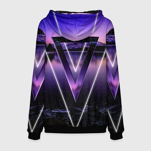 Мужская толстовка ОЗЕРО / 3D-Черный – фото 2