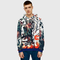 Толстовка-худи мужская Haikyu Haikyuu Haikuu, цвет: 3D-синий — фото 2