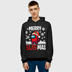 Толстовка-худи мужская Merry Sus Mas, цвет: 3D-черный — фото 2