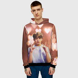 Толстовка-худи мужская JUNGKOOK BTS, цвет: 3D-черный — фото 2