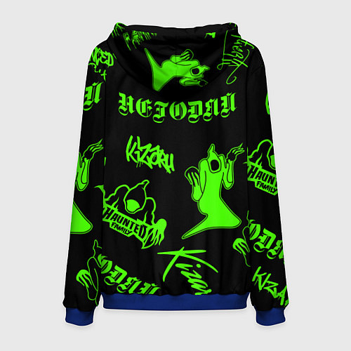 Мужская толстовка KIZARU HAUNTED FAMILY / 3D-Синий – фото 2