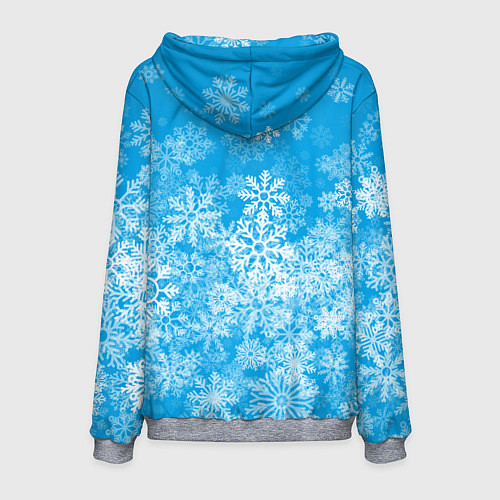 Мужская толстовка AMONG US СНЕГОВИК / 3D-Меланж – фото 2