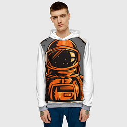 Толстовка-худи мужская Космонавт, цвет: 3D-меланж — фото 2