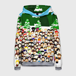 Толстовка-худи мужская Южный Парк South Park, цвет: 3D-меланж