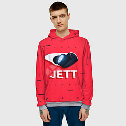 Толстовка-худи мужская Jett, цвет: 3D-меланж — фото 2
