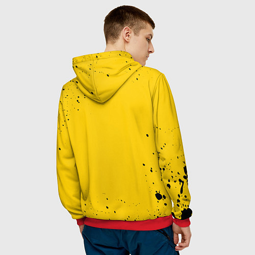 Мужская толстовка AMONG US - КОТИК / 3D-Красный – фото 4