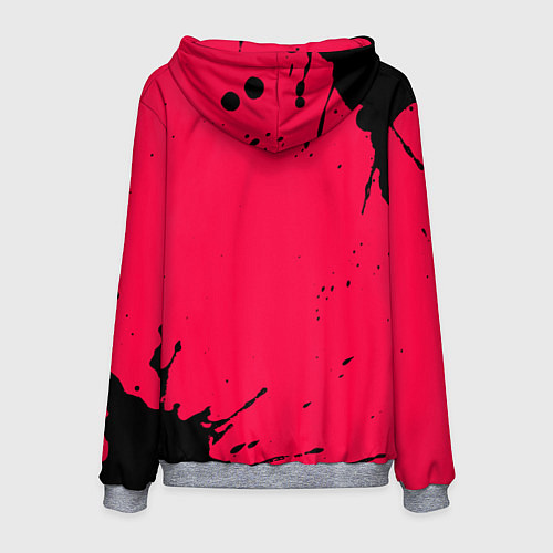 Мужская толстовка AMONG US - ORANGE & GREEN / 3D-Меланж – фото 2