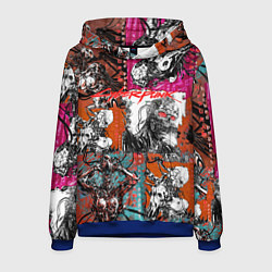 Толстовка-худи мужская Cyberpunk 2077, цвет: 3D-синий