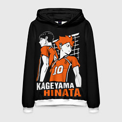 Толстовка-худи мужская Haikyuu Hinata Kageyama, цвет: 3D-белый
