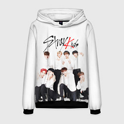 Толстовка-худи мужская STRAY KIDS, цвет: 3D-черный