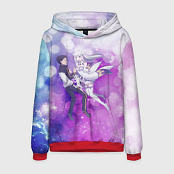 Толстовка-худи мужская Эмилия и Субару, цвет: 3D-красный