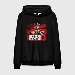 Толстовка-худи мужская Red dead redemption 2, цвет: 3D-черный