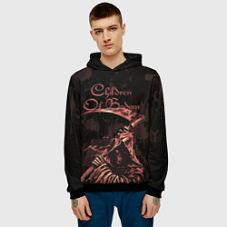 Толстовка-худи мужская Children of Bodom Reaper, цвет: 3D-черный — фото 2