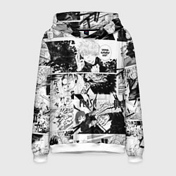 Толстовка-худи мужская Магическая битва манга, цвет: 3D-белый