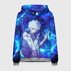 Толстовка-худи мужская Киллуа Золдик, цвет: 3D-меланж
